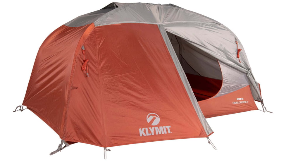 Klymit Cross Canyon Tent, 3 Person, Red/Grey, 09C3RD01C