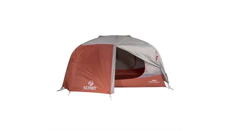 Klymit Cross Canyon Tent - 4 Person, Red/Grey, 09C4RD01D