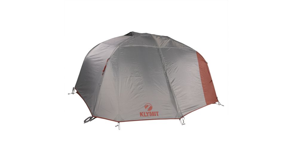 Klymit Cross Canyon Tent - 4 Person, Red/Grey, 09C4RD01D