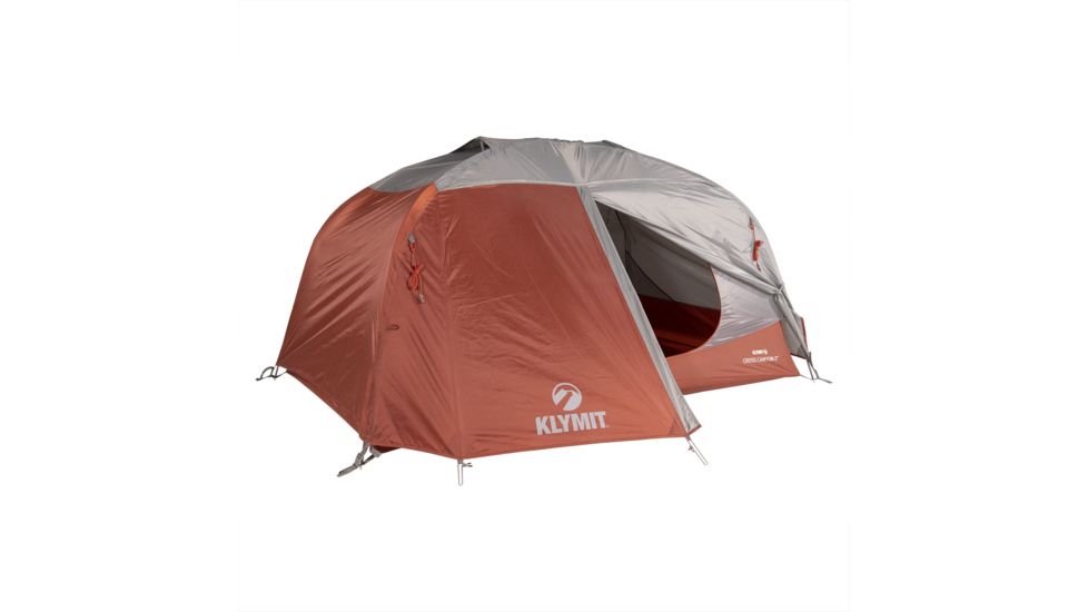 Klymit Cross Canyon Tent - 4 Person, Red/Grey, 09C4RD01D