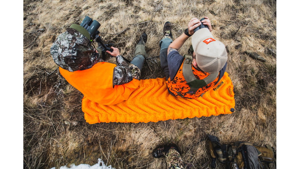 Klymit Insulated Static V Ultralite Sleeping Pad, Orange, Regular, 06IUOR02C