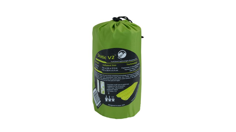 Klymit Static V2 Sleeping Pad-Green kly0023-Green