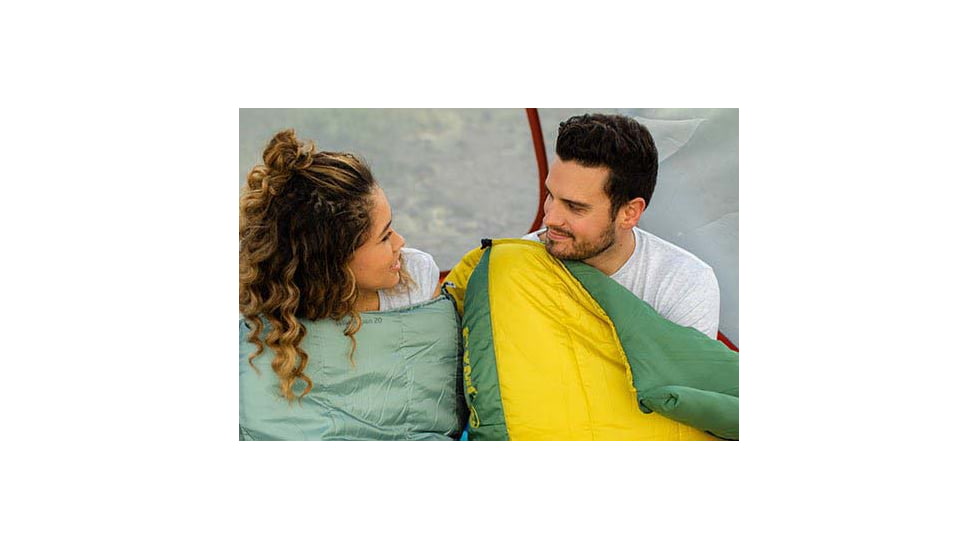 Klymit Wild Aspen Sleeping Bag, 0 Degrees, Yellow, Large, 13WAYL00D