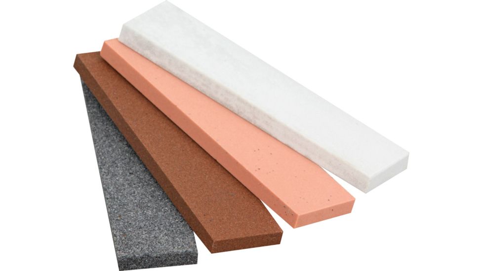 Kme Sharpeners Set of Four Arkansas-Sharpening Stones, 4in. x 1in. x .25in. KMEKF414