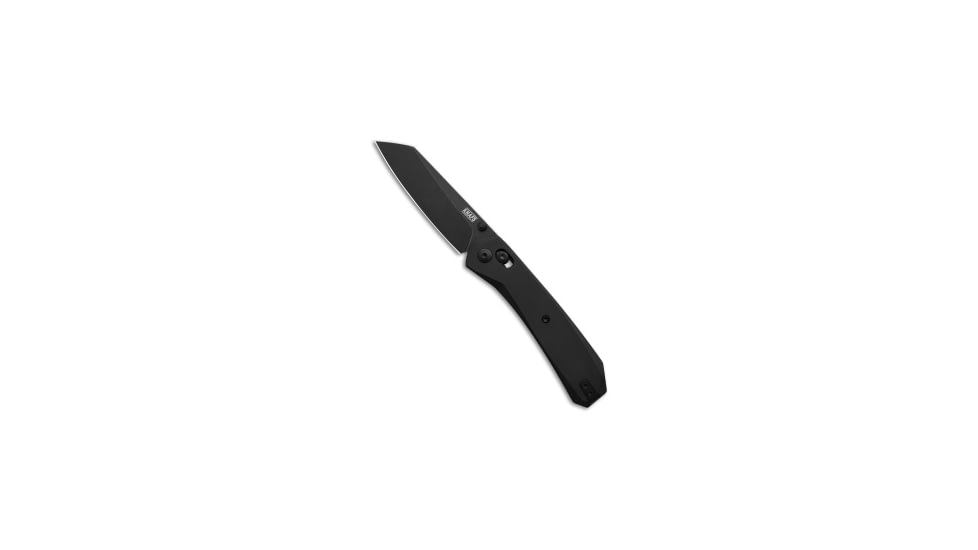 Knafs KNAFS Lander 2 Clutch Lock Reverse Tanto Knife Black Aluminum 3.25" Black, Black, Elmax, adult, BHQ-236066
