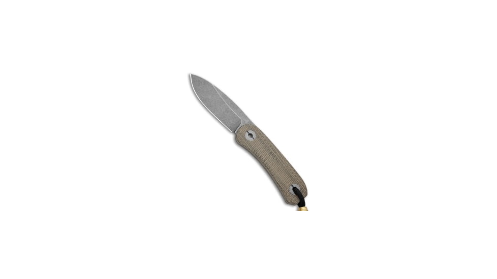 Knafs Knafs Lander 4 Fixed Blade Knife Moondust Micarta 2.6" Moondust, Green, Sandvik 14C28N, adult, BHQ-205773