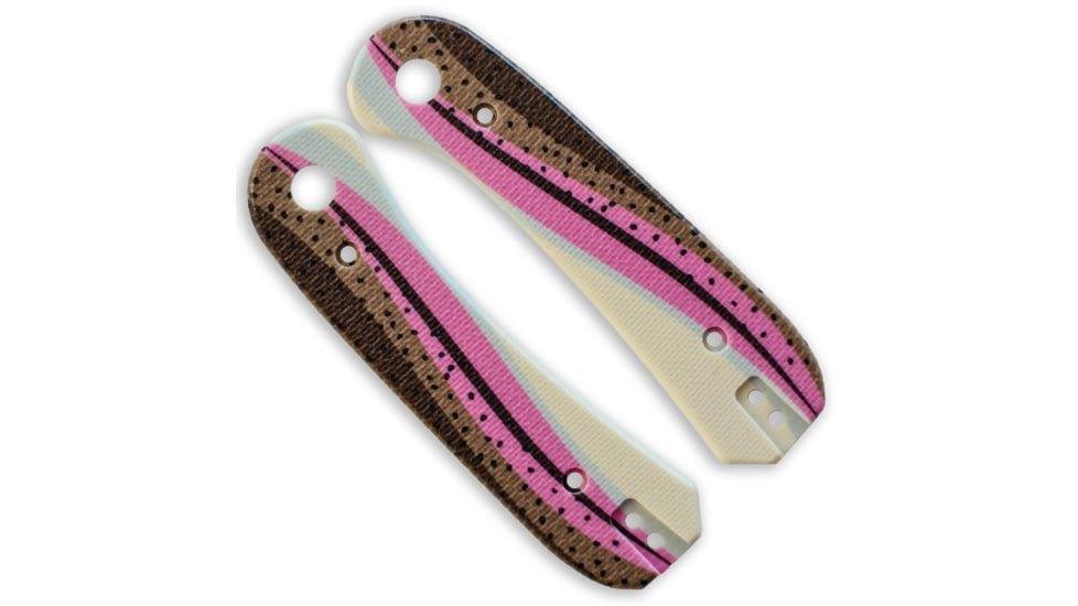 Knafs Lander 1 Knife Scales, Rainbow Trout , G10, Multi, KNAFS-00088