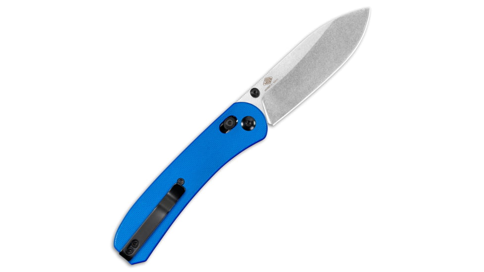 Knafs Lander 2 Pocket 3.25in Folding Knife, G10 Handle, Clutch Lock, S35VN, Drop Point, Blue/Silver, KNAFS-00181