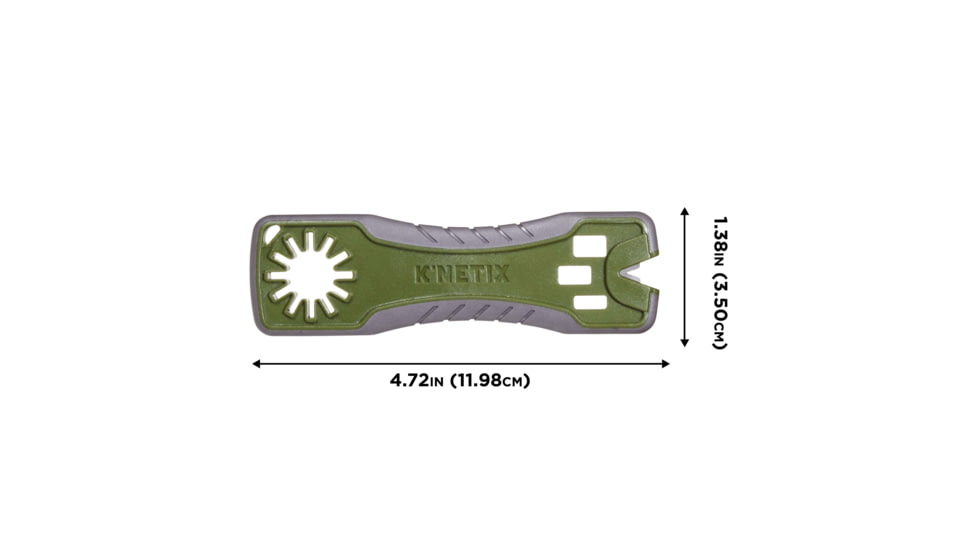 KNetix MV Broadhead Wrench and Sharpener, Gray/Olive, 14710