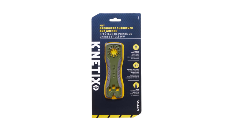 KNetix MV Broadhead Wrench and Sharpener, Gray/Olive, 14710