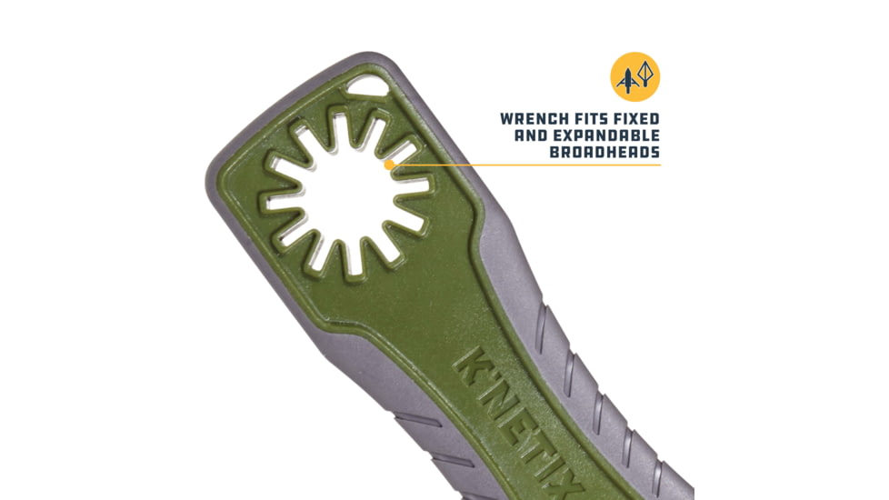 KNetix MV Broadhead Wrench and Sharpener, Gray/Olive, 14710