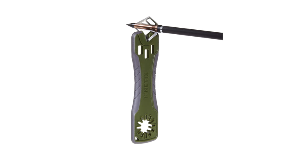 KNetix MV Broadhead Wrench and Sharpener, Gray/Olive, 14710
