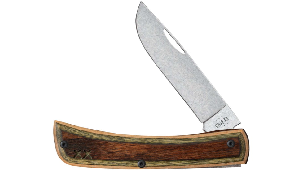 Knife Case Case Knives Crossroads Series Brown/green Lam Sod Buster Jr