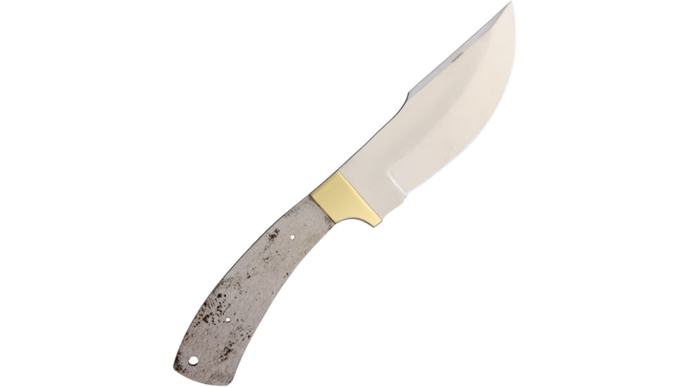 Knifemaking Stainless Fixed Blade Knife, 4.75in, Stainless Steel, Upswept, Stainless Steel, SO-BL091