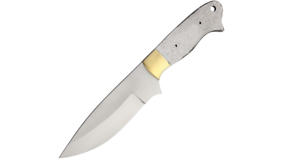 Knifemaking 5.25in Satin SS Drop Point, SS Handle, BL090
