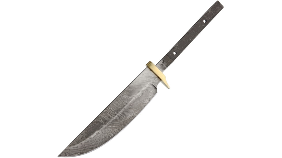 Knifemaking 5.5in Damascus Steel Skinner Blade, SS Handle, BL110
