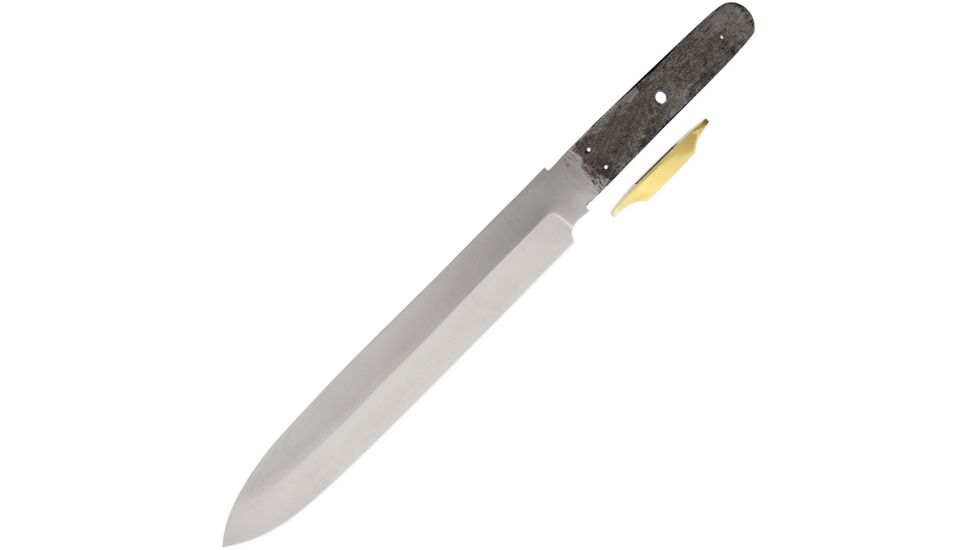 Knifemaking Camp Knife Blade Fixed Blade Knife, 9.5in, Carbon Steel, Standard Edge BL616