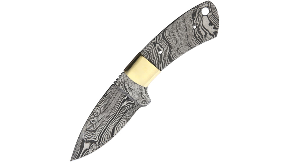Knifemaking Damascus Knife Blade, 3.5 Damascus steel drop point blade, BL143D BL-MAY3