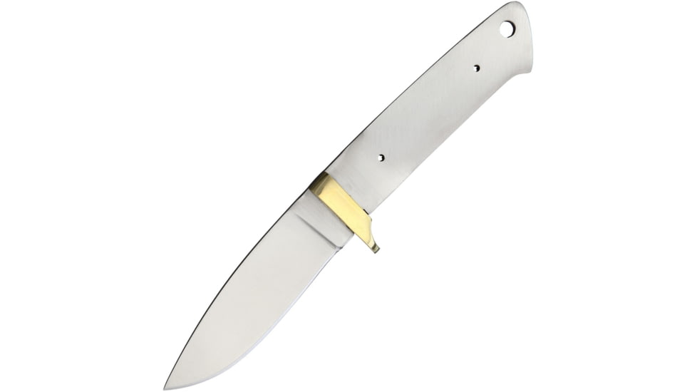 Knifemaking Knife Blade, 3.75 stainless blade, One-piece construction, Lanyard hole, SM-APR-BL5 STAINLESS