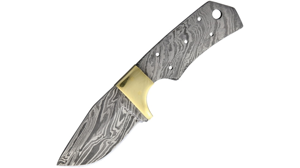Knifemaking Knife Blade Skinner, 2.75 Damascus steel drop point blade, SM-APR-BL8 DAMASCUS