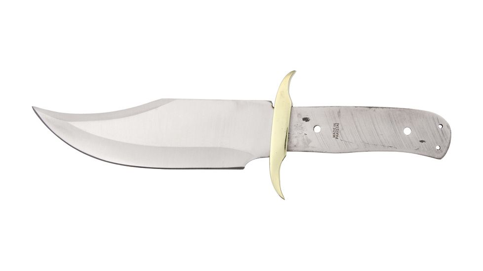 Knifemaking Stainless Fixed Blade Knife, 8in, Steel, Bowie, Stainless Steel, BL055