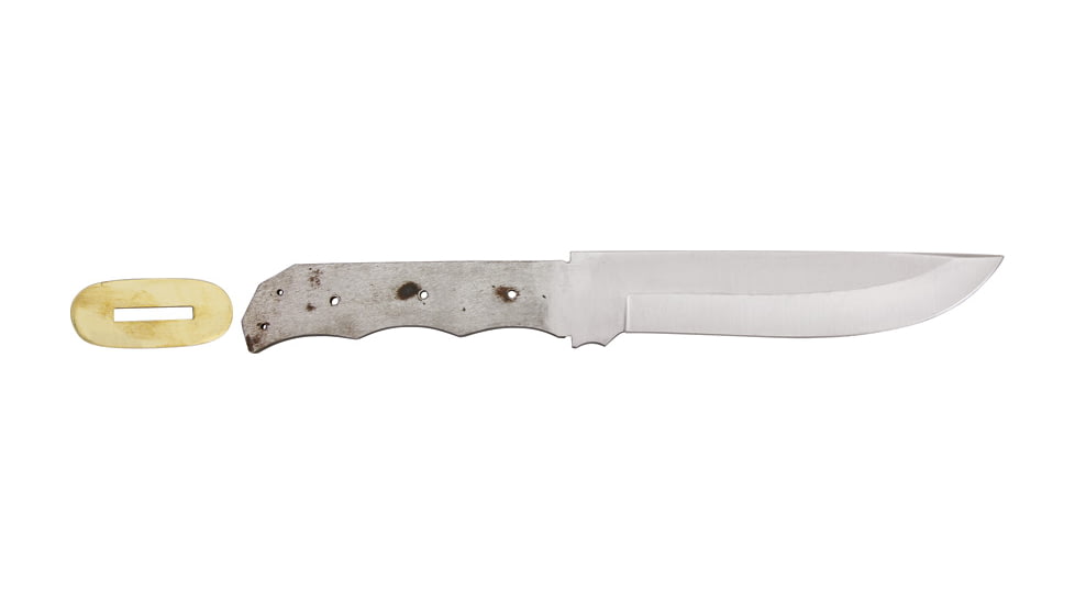 Knifemaking Stainless Fixed Blade Knife, 7in, H1, Bowie, Stainless Steel, BL7718