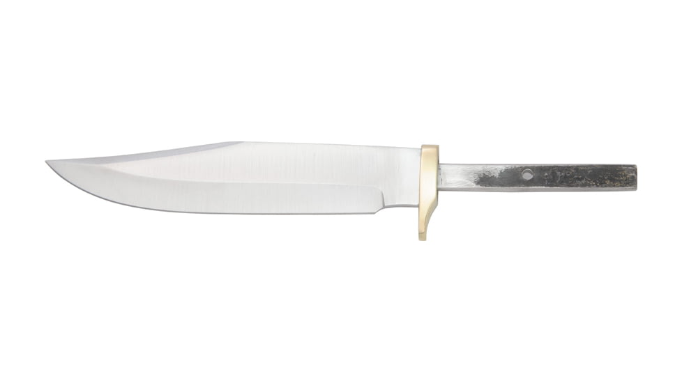 Knifemaking Stainless Fixed Blade Knife, 6in, H1, Bowie, Stainless Steel, SO-BL1