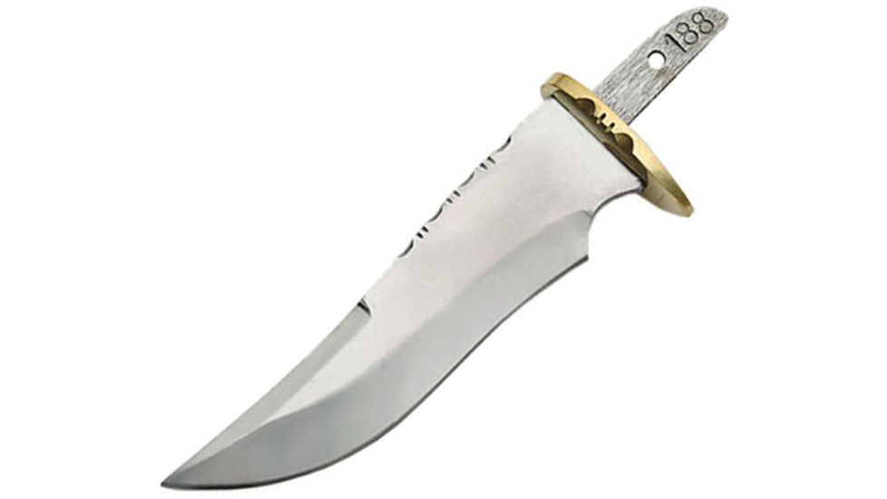 Knifemaking Skinner Blade With Sheath Fixed Blade Knife, 4.5in, Stainless Steel, Standard Edge, Mirror Polish, Handle BLSOB6