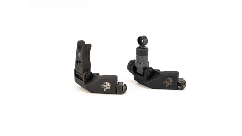Knight's Armament Offset Fixed Front and Rear Sight, Black, 31593