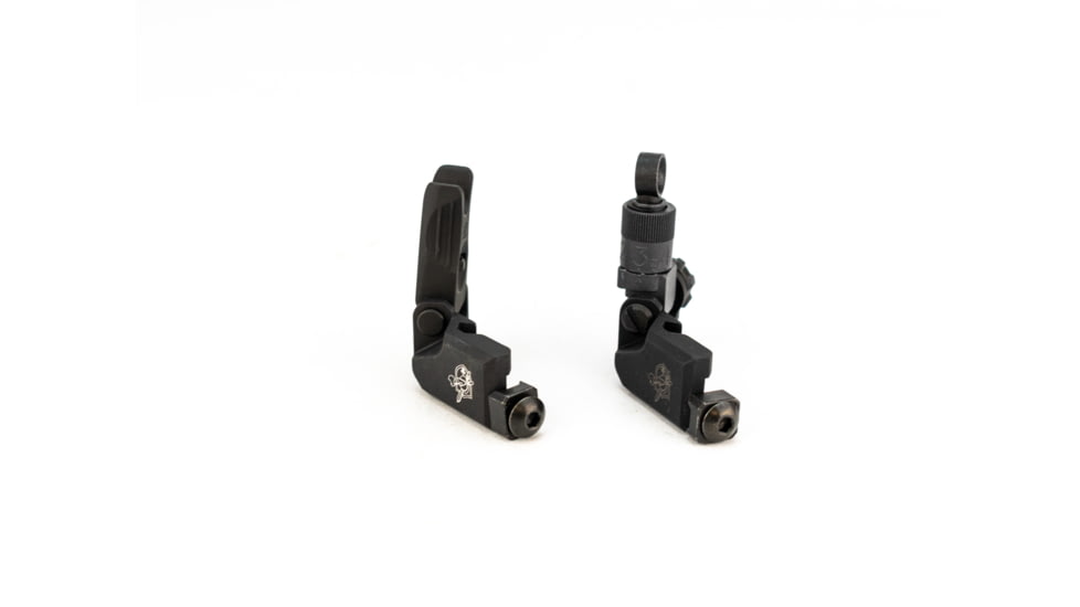 Knight's Armament Offset Fixed Front and Rear Sight, Black, 31593