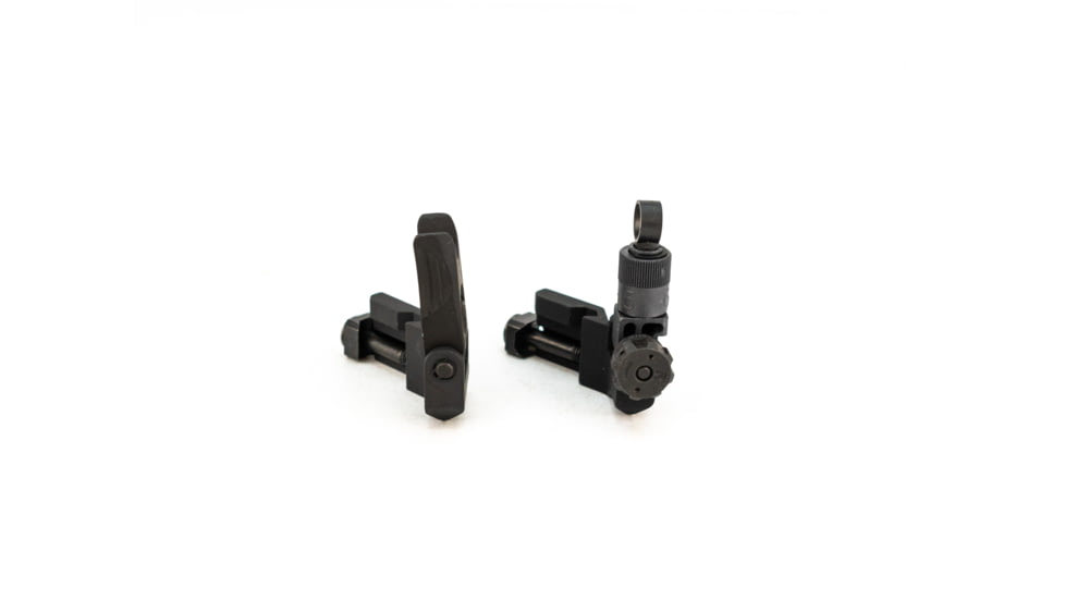 Knight's Armament Offset Fixed Front and Rear Sight, Black, 31593