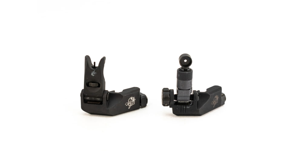 Knight's Armament Offset Fixed Front and Rear Sight, Black, 31593