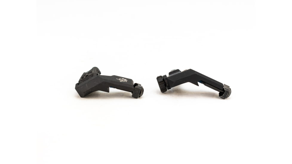 Knight's Armament Offset Fixed Front and Rear Sight, Black, 31593