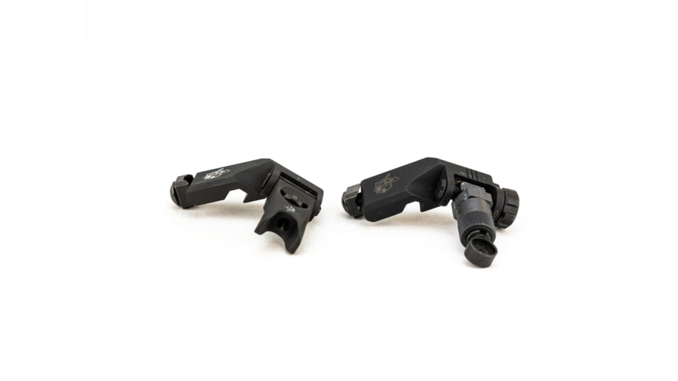 Knight's Armament Offset Fixed Front and Rear Sight, Black, 31593