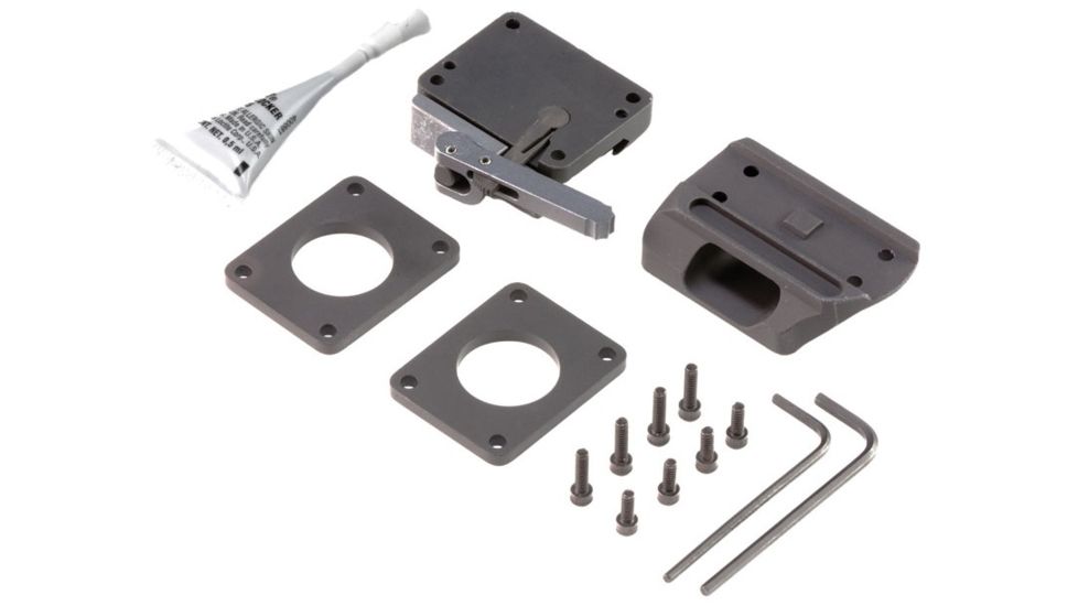 Knight's Armament Aimpoint Micro Mount Kit, Quick Detach w/Riser Blocks, Black, 25682