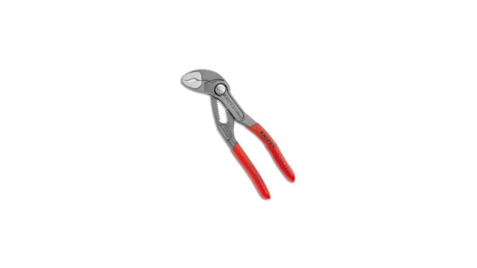 Knipex 5in Cobra Water Pump Pliers, Polymer Handle, Gray/Orange, 4.93 inch, BHQ-178036
