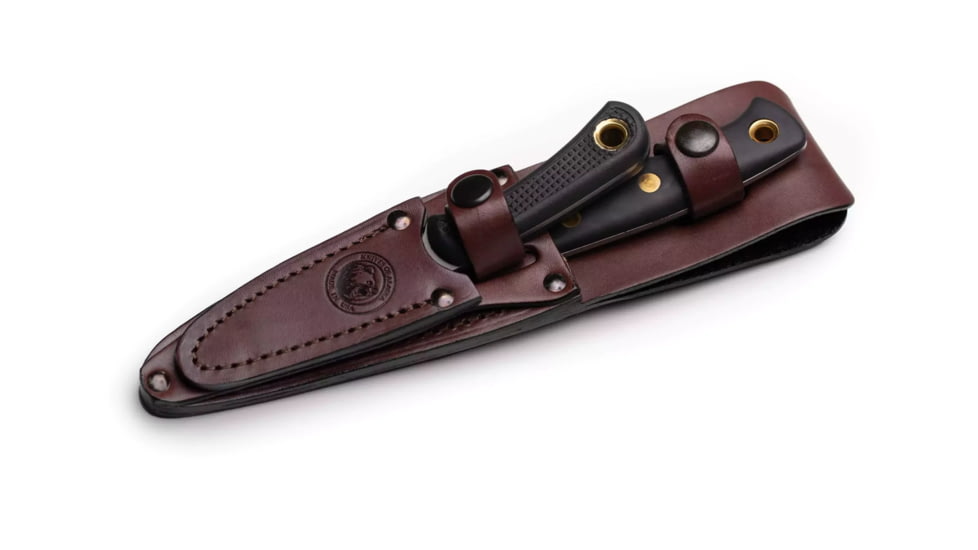 Knives of Alaska Alpha Wolf / Cub Bear Combo Fixed Blade Knives, 3in / 2.75in, CPM MagnaCut Stainless Steel, Drop Point /Caping Blade, Santoprene, Black Handle, 00372FG