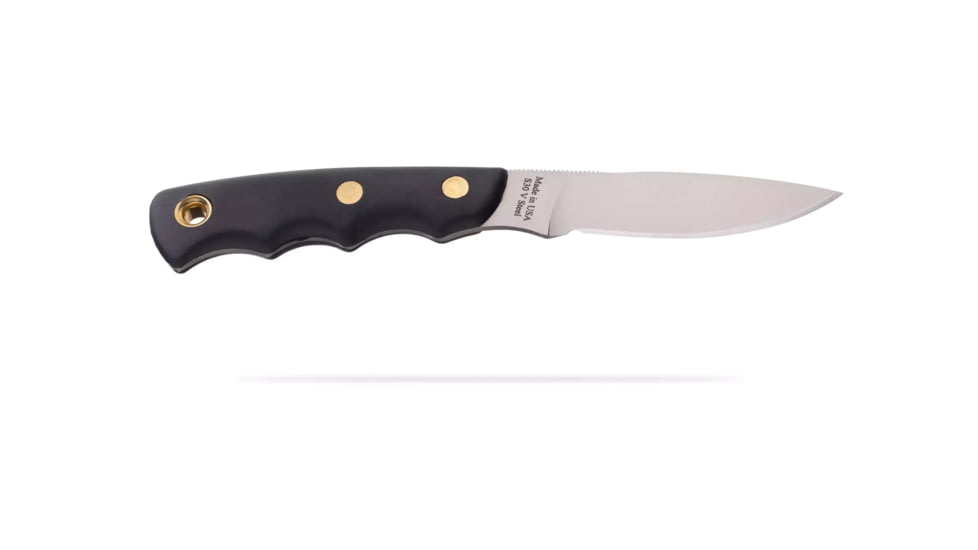 Knives of Alaska Alpha Wolf / Cub Bear Combo Fixed Blade Knives, 3in / 2.75in, CPM MagnaCut Stainless Steel, Drop Point /Caping Blade, Santoprene, Black Handle, 00372FG