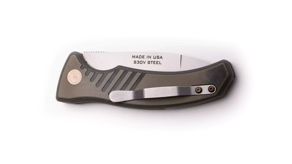 Knives of Alaska Eagle Auto Automatic Folding Knife, 2.9in, CPM MagnaCut Stainless Steel, Spear Point Blade, G10, Black/OD Handle, 00956FG