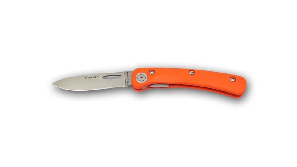 Knives of Alaska Featherlight Hunter D2 Knife, G-10 Handle, Hunters Orange 00397FG