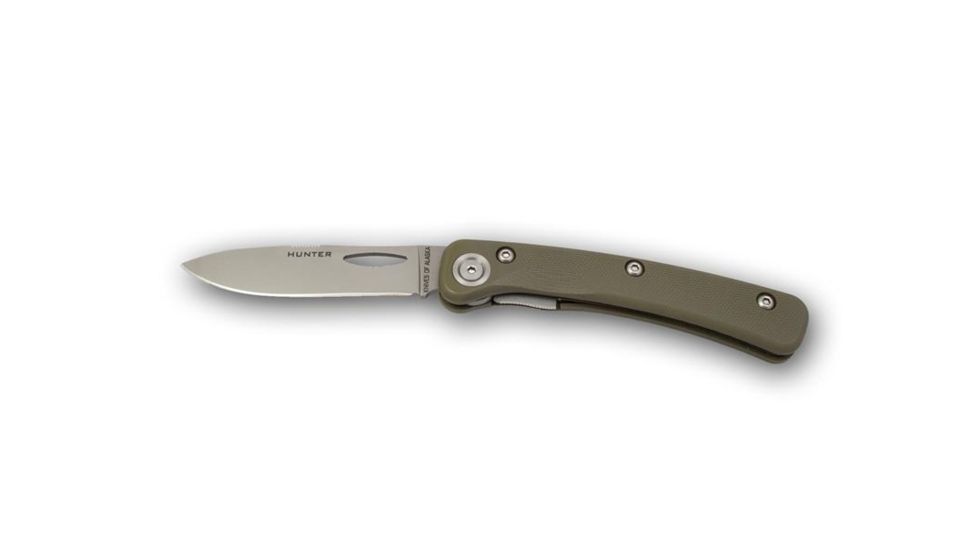 Knives of Alaska Featherlight Hunter D2 Knife, G-10 OD Handle, Olive Drab 00395FG
