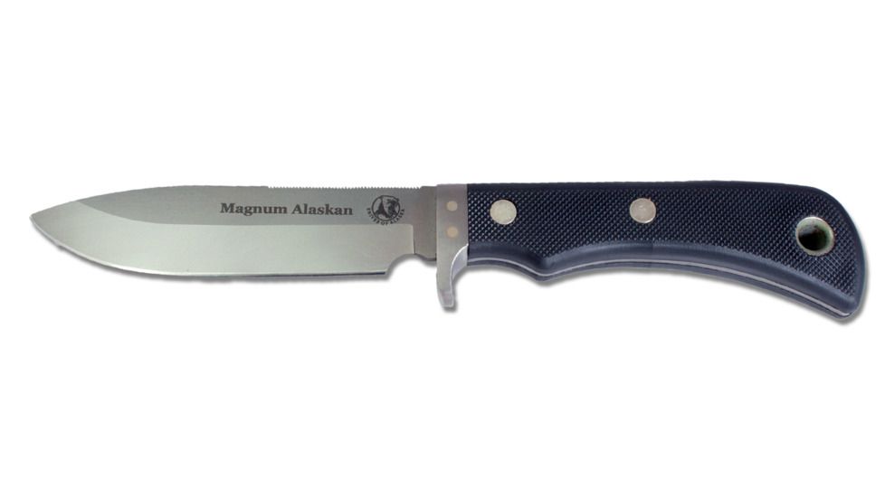 Knives of Alaska Magnum Alaskan Knife, Suregrip Handles, Black, 00157FG