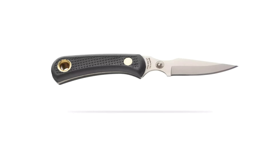 Knives of Alaska Alpha Wolf / Cub Bear Combo Fixed Blade Knives, 3in / 2.75in, CPM MagnaCut Stainless Steel, Drop Point /Caping Blade, Santoprene, Black Handle, 00372FG