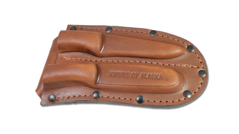 Knives of Alaska Muskrat/Cub Bear D2 Steel Fixed Blade Knife Combo, 2.25in/2.75in, D2 Steel Blades, Black Suregrip Handle, 00095FG