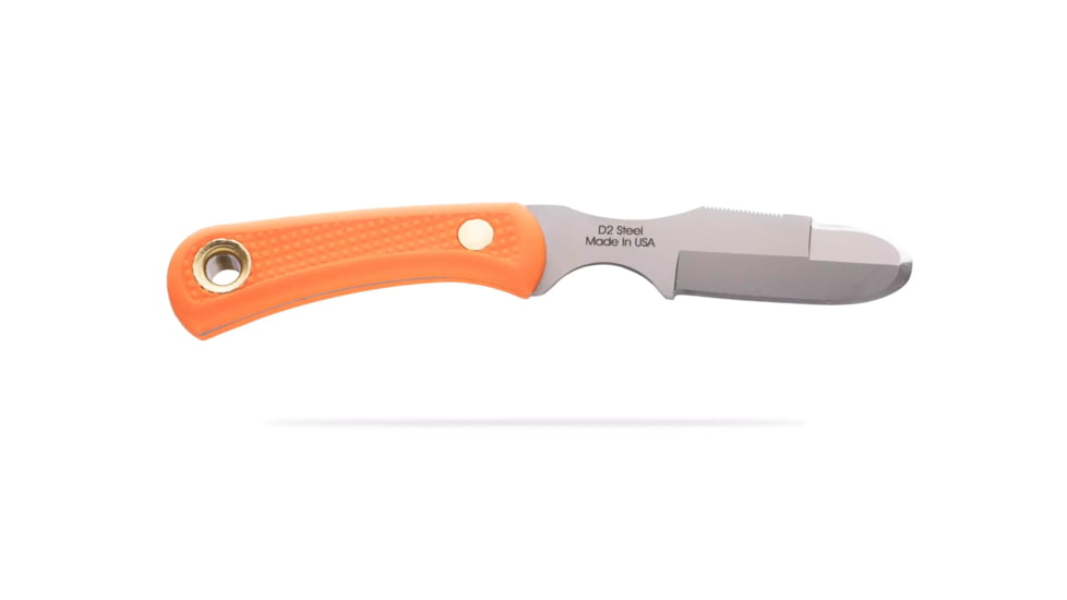 Knives of Alaska Muskrat / Cub Bear Combo Fixed Blade Knives, 2.25in / 2.75in, CPM-S30V Stainless Steel, Round Point/Caping Blade, Santoprene, Orange Handle, 00104FG