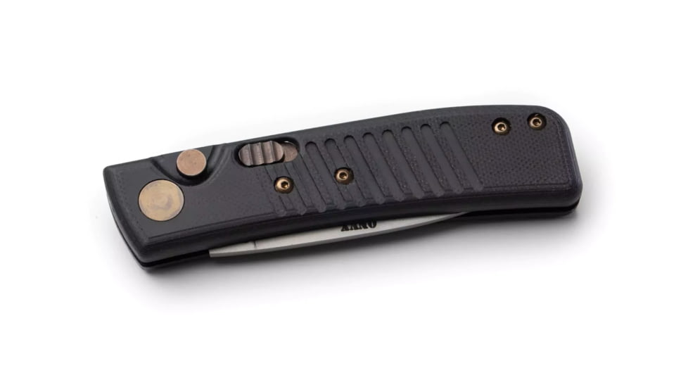 Knives of Alaska Onyx Auto Automatic Folding Knife, 2.6in, CPM MagnaCut Stainless Steel, Drop Point Blade, G10, Black Handle, 00954FG