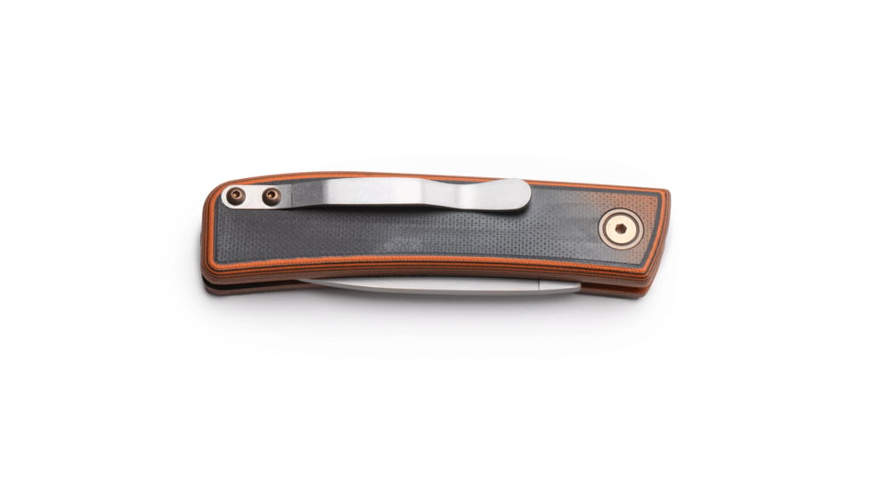 Knives of Alaska Onyx Auto Automatic Folding Knife, 2.6in, CPM MagnaCut Stainless Steel, Drop Point Blade, G10, Orange/Black Handle, 00955FG