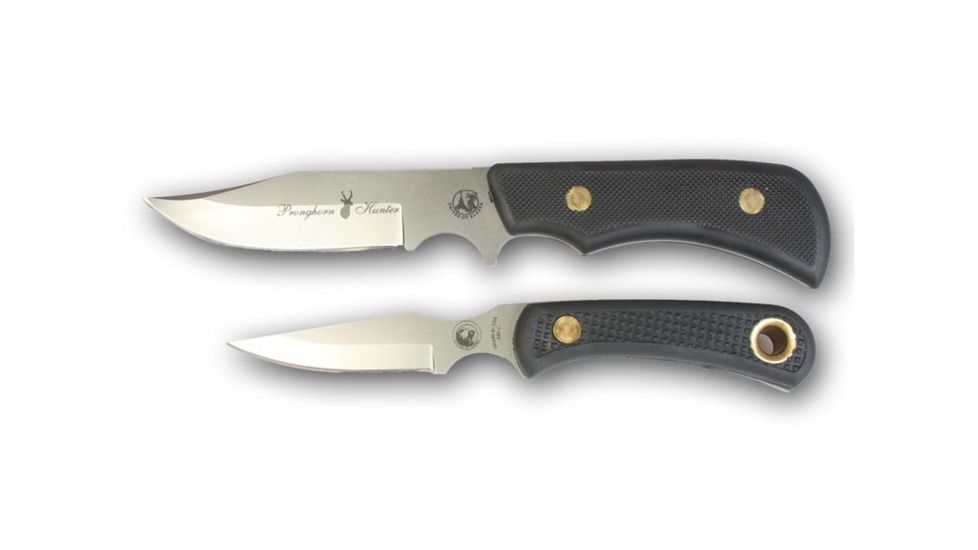 Knives of Alaska Trekker Pronghorn Cub Combo D2 Knives, Suregrip Handle, Black 00197FG
