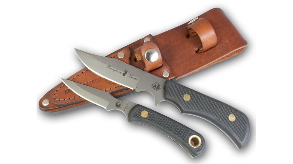 Knives of Alaska Trekker Pronghorn Cub Combo D2 Knives, Suregrip Handle, Black 00197FG