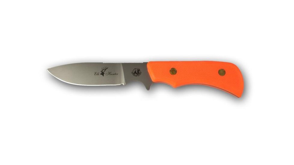 Knives of Alaska Trekker Series Elk Hunter D2 Knife, Suregrip Handle, Hunters Orange 00177FG
